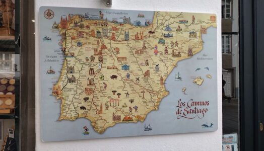 Map of the Caminos